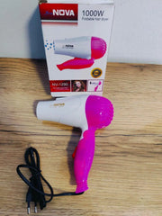 Lightweight Portable Hair Dryer with Fast Drying Technology - 1000 Watts