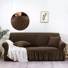 3 Seater Grey Mesh Sofa Cover - Plain Design for Stylish Protection